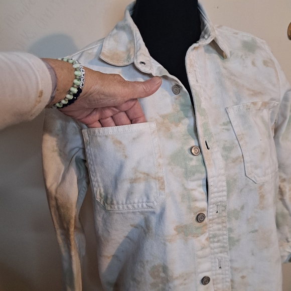 C12 Lite Camo/Tye-Dye Button-Up Jacket.. Wonder Nation Size XL - Picture 2 of 11